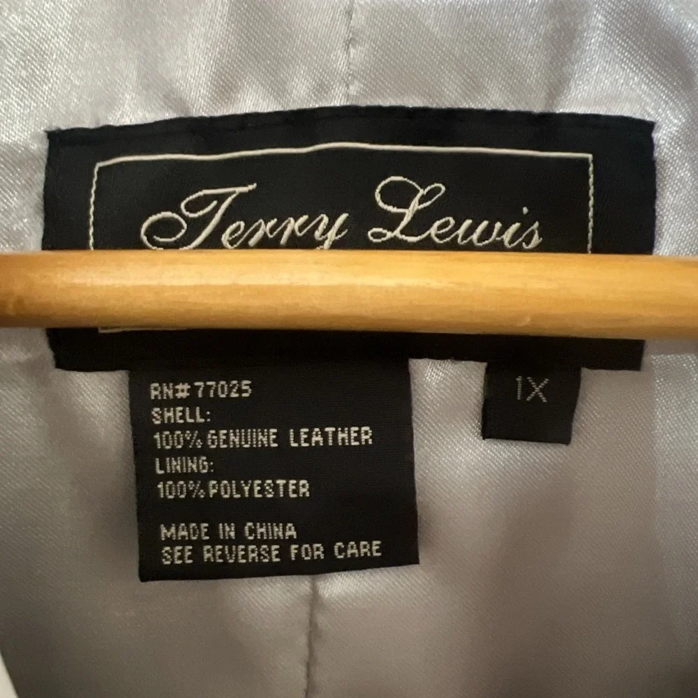 NEW IVORY‎ WHITE LAMB LEATHER JACKET WOMEN WOMAN SIZE XL Terry Lewis